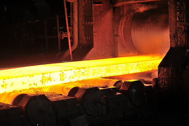 istock hot steel plate on conveyor 607922834