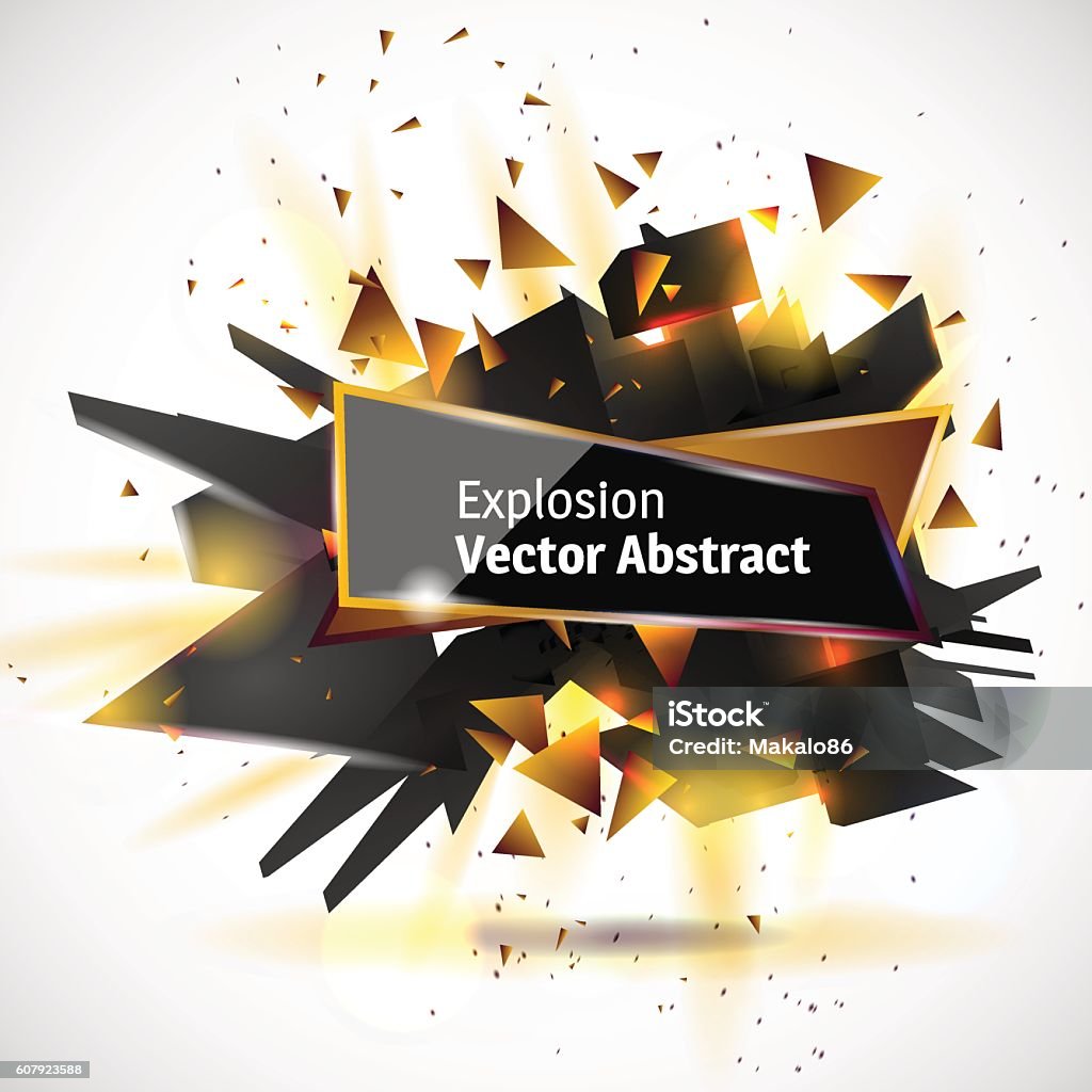 Exploding Abstract Decals Vector Illustration Of An Abstract Explosion Stock Illustration ...