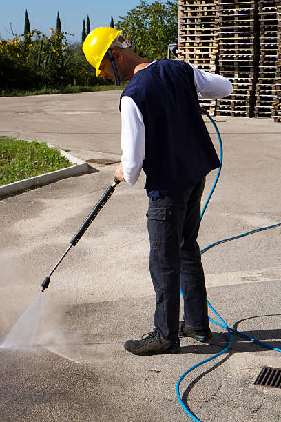 istock electrician and general worker washing  the floor 607923922