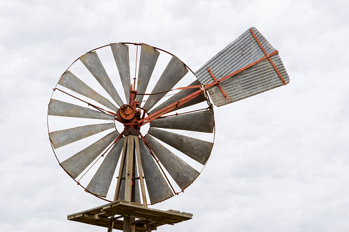 wheel of a windmill in detail