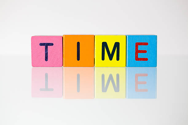 istock Time - an inscription from children's blocks 607925920
