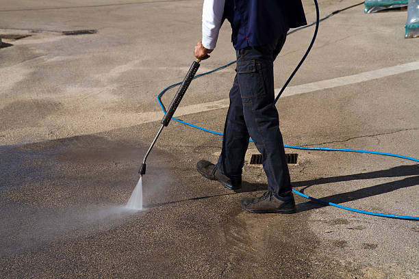 istock electrician and general worker washing  the floor 607926606