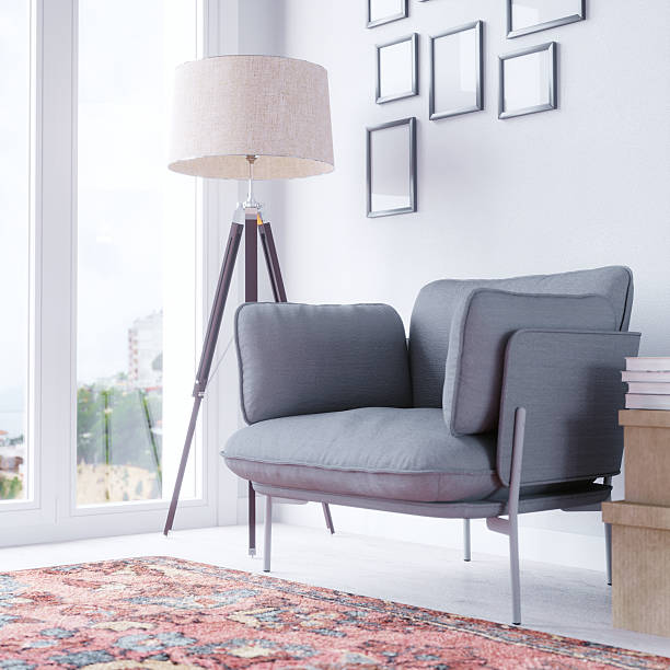 istock Cozy Living Room Interior 607927210