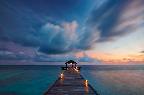 istock Dawn In The Maldives 607930180