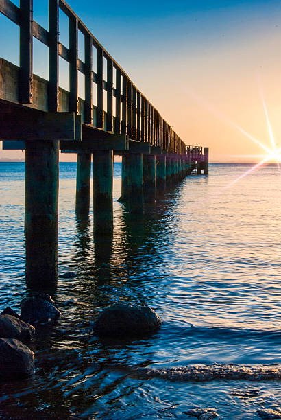istock Pier closeup with flare 607960550