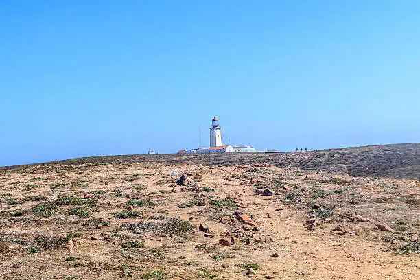 View of berlengas island in Peniche Portugal