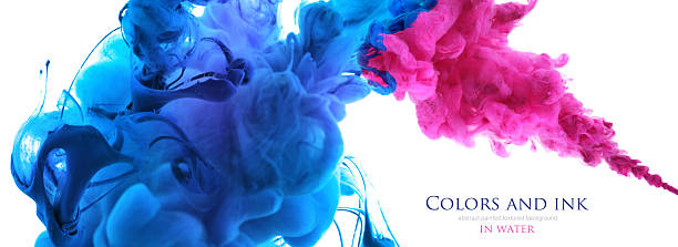 istock Acrylic colors in water. 607970472