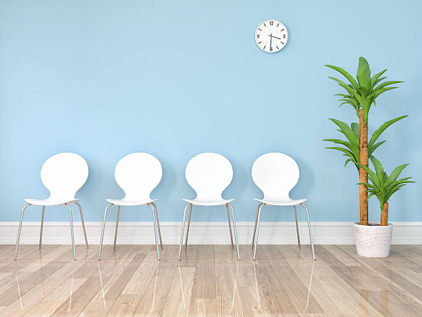 salle d'attente  - waiting room doctors office empty nobody photos et images de collection