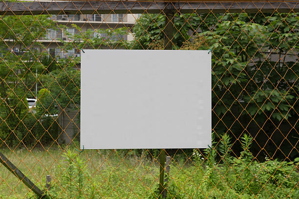 istock Large blank billboard on a street wall 607980158