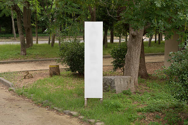 istock Large blank billboard on a street wall 607980466