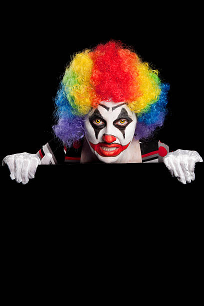 istock Creepy Clown Pop Up 607984950