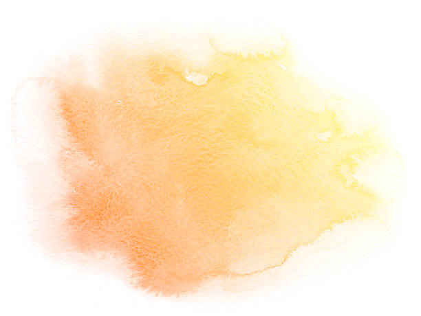 istock Abstract yellow watercolor background. 607988294