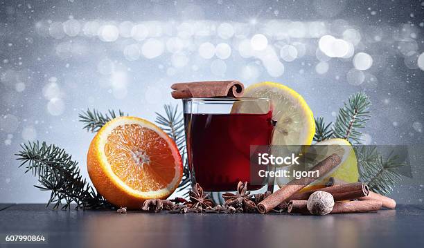 Mulled Wine With Spices Stock Photo - Download Image Now - Alcohol - Drink, Celebration, Heat - Temperature