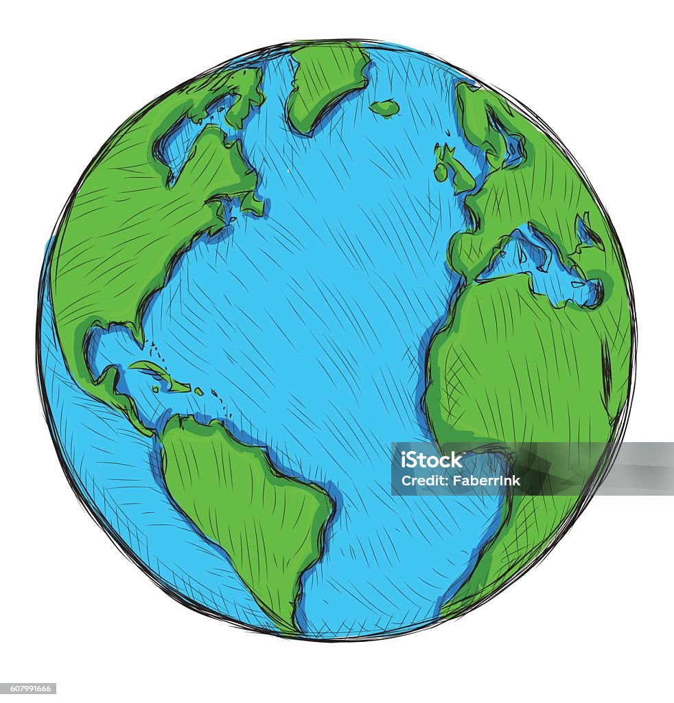 Biểu Tượng Trái Đất Vẽ Tay Được Cô Lập Trên Màu Trắng Minh Họa Vectơ Hình  Minh Họa Sẵn Có - Tải Xuống Hình Ảnh Ngay Bây Giờ - Istock