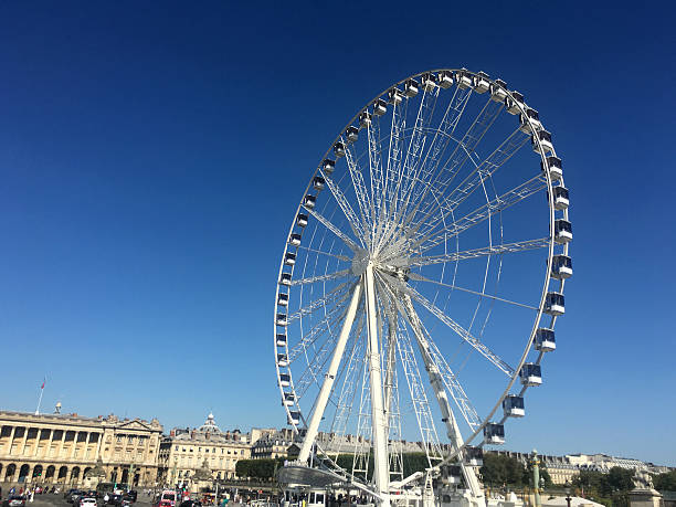 istock Ferris wheel in Paris, France 607992722