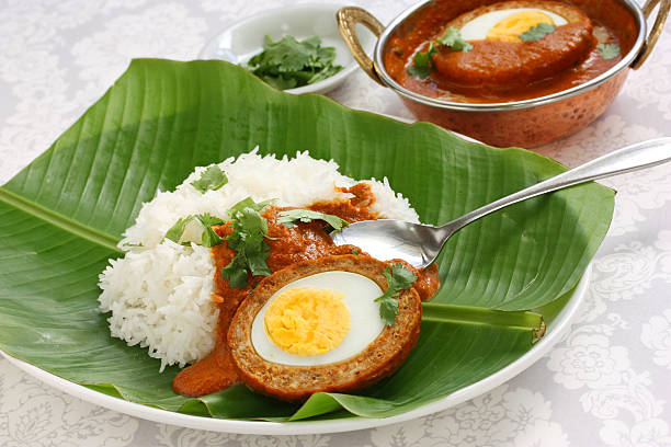 istock nargisi kofta curry and rice, indian cuisine 607993218