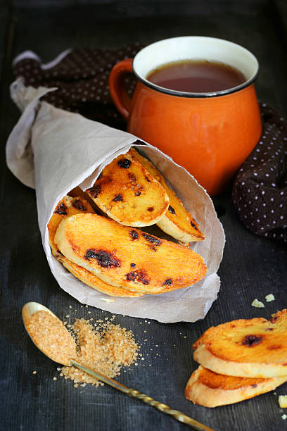 pomarańczowy biscotti z czekoladą - biscotti cookie coffee tea zdjęcia i obrazy z banku zdjęć