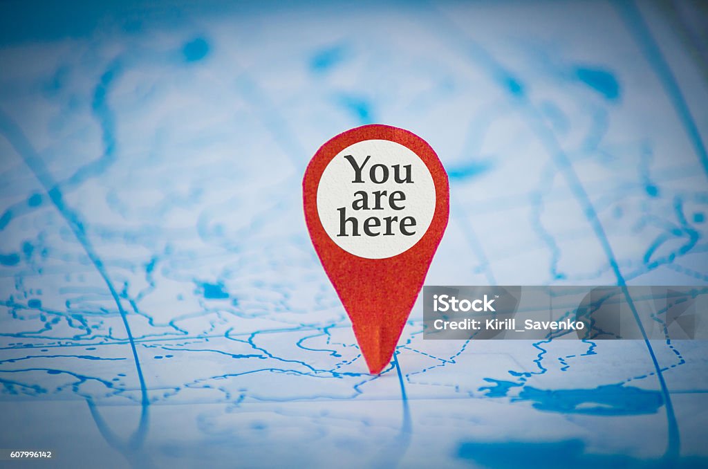 you are here map You Are Here Stock Photo