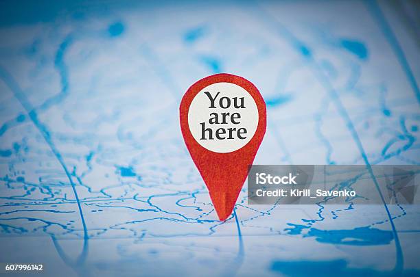 You Are Here Map Stock Photo - Download Image Now - You Are Here, Map, Accuracy