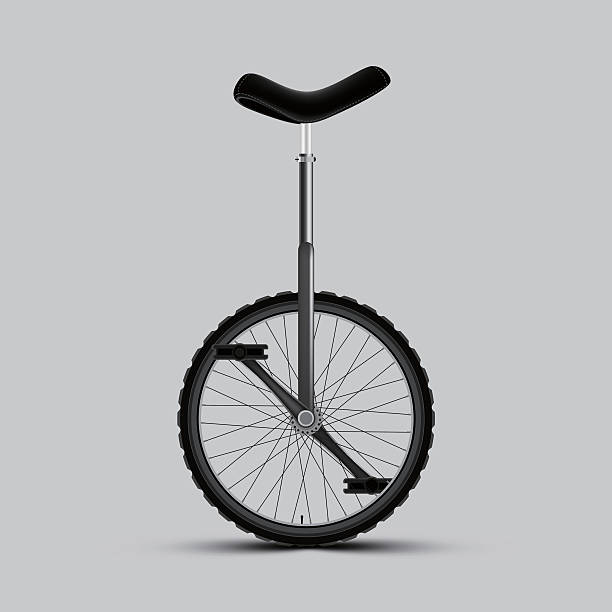 ilustrações de stock, clip art, desenhos animados e ícones de monociclo - unicycle unicycling cycling wheel