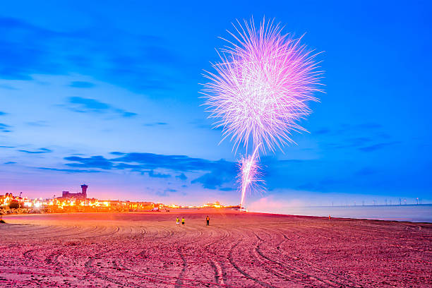 Great Yarmouth - Fireworks stock photo