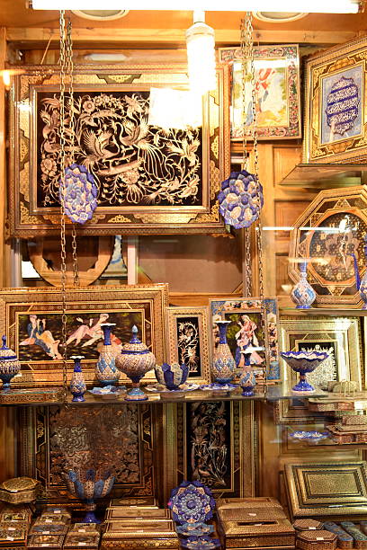 istock Handicraft made, Grand Bazaar, Naqsh-e Jahan Square, esfahan, Iran 608003508