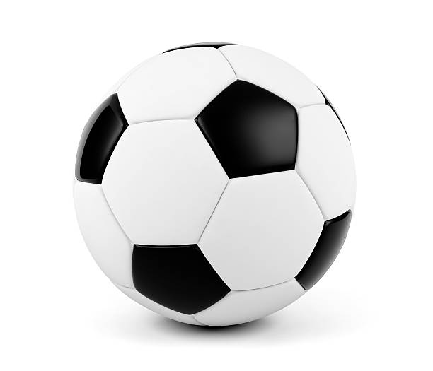 istock Soccer ball isolated on white background 608004056