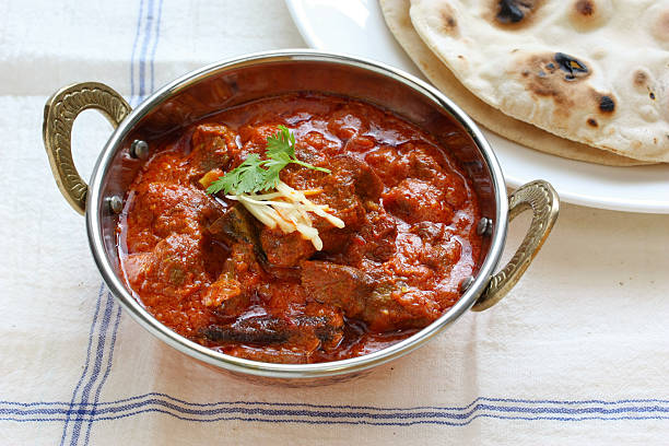 mutton rogan josh, lamm-curry, indische küche - lamm stock-fotos und bilder