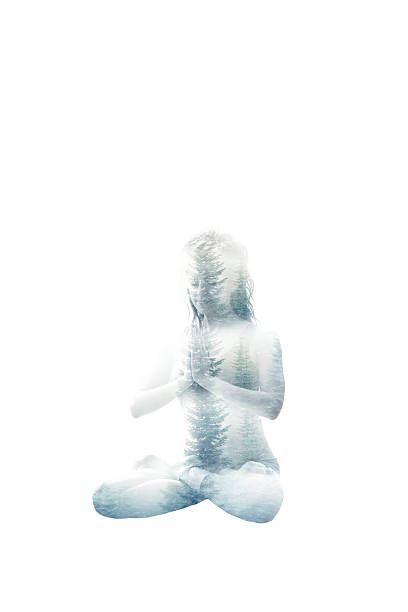 istock woman in lotus position 608006596