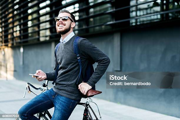 Taking A Quick Break Stock Photo - Download Image Now - Men, Lifestyles, Modern