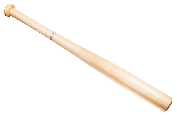 istock wooden baseball bat isolated on white 608009270