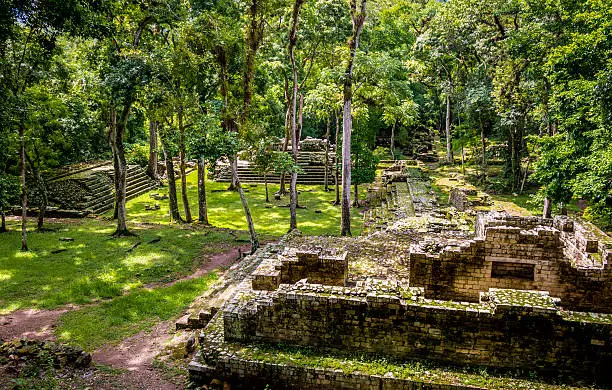 Photo of Residential area of Mayan Ruins of Copan, Honduras