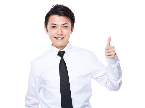 istock Businessman giving a thumbs up 608009506
