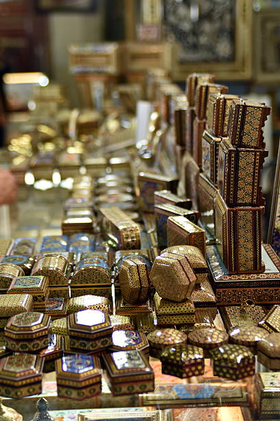 istock Handicraft made, Grand Bazaar, Naqsh-e Jahan Square, esfahan, Iran 608009530