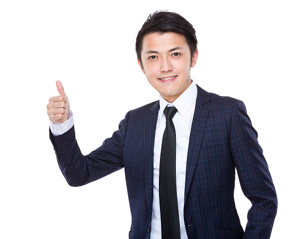 istock Businessman giving thumbs up 608481554