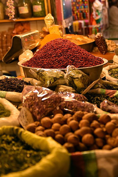 istock spice market at  Grand Bazaar, Naqsh-e Jahan Square, esfahan, Iran 608482020