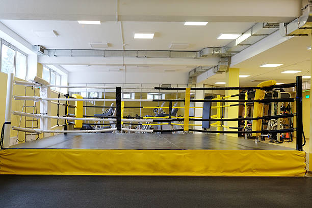 istock boxing ring in fitness hall 608490444