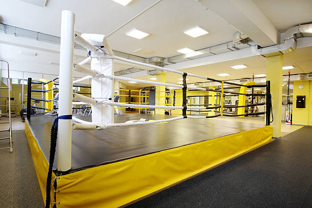 istock boxing ring in fitness hall 608491022