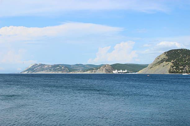 istock black sea coast. bald mountain. 608505212