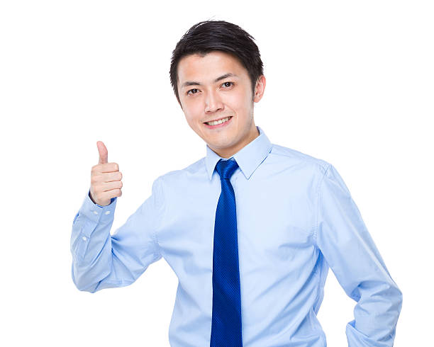 istock Businessman giving thumbs up 608507134