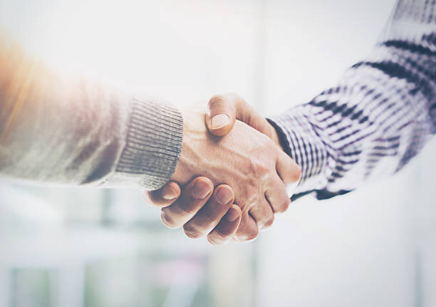 istock Business Partnership Meeting.Photo Two Businessmans Hands Handshake Process.Successful 608507584