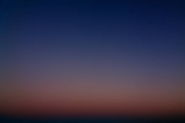 istock Colorful sky after sunset on the horizon. Autumn Twilight. 608509852