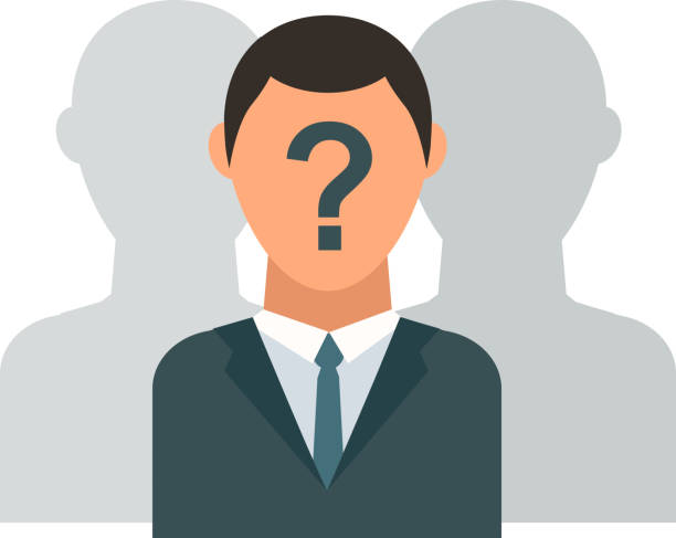 Unknown person vector illustration. Unknown person vector silhouette. Man person silhouette. Unknown person protest looking people black anonymous and portrait face. Unknown person unnamed incognito human avatar face icon unidentifiable persons stock illustrations