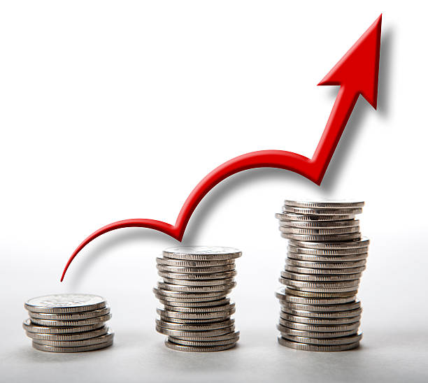 istock stacks of coins with diagram 608511014