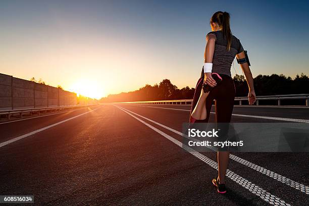 Fitness And Workout Wellness Concept Stock Photo - Download Image Now - Running, Athlete, Marathon