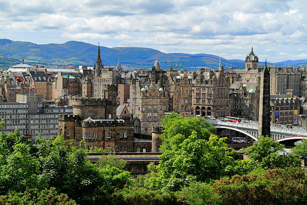 istock View over Edinburgh from Castle Hill, Scotland 608518392