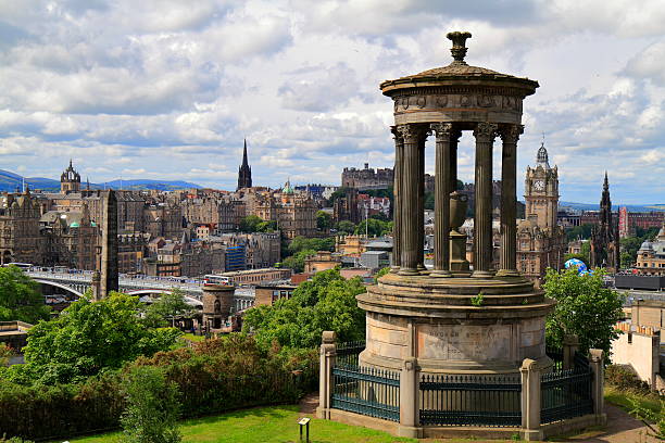 istock View over Edinburgh from Castle Hill, Scotland 608518636
