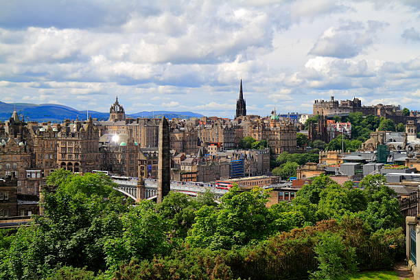 istock View over Edinburgh from Castle Hill, Scotland 608518894
