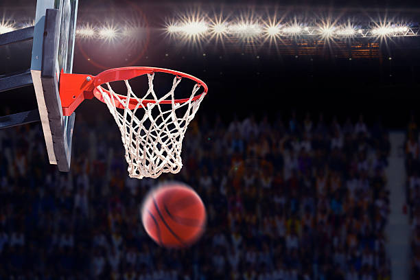 istock basketball scoring during match in arena 608523914