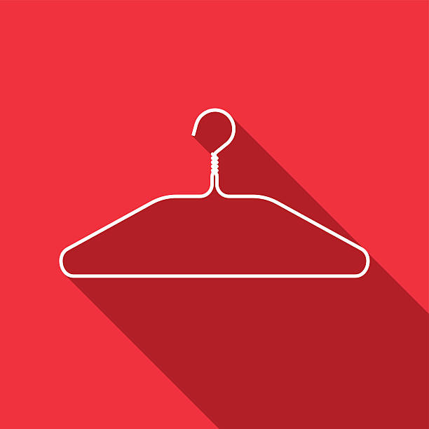 Clothes hanger icon vector art illustration